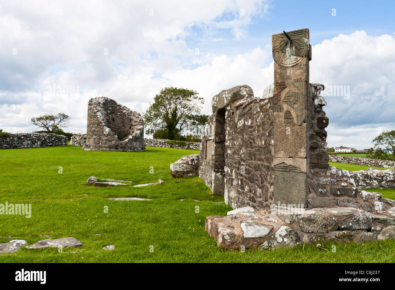 Nendrum Monastic Site, Mahee Island, Comber, Down, Northern Ireland Stock Photo