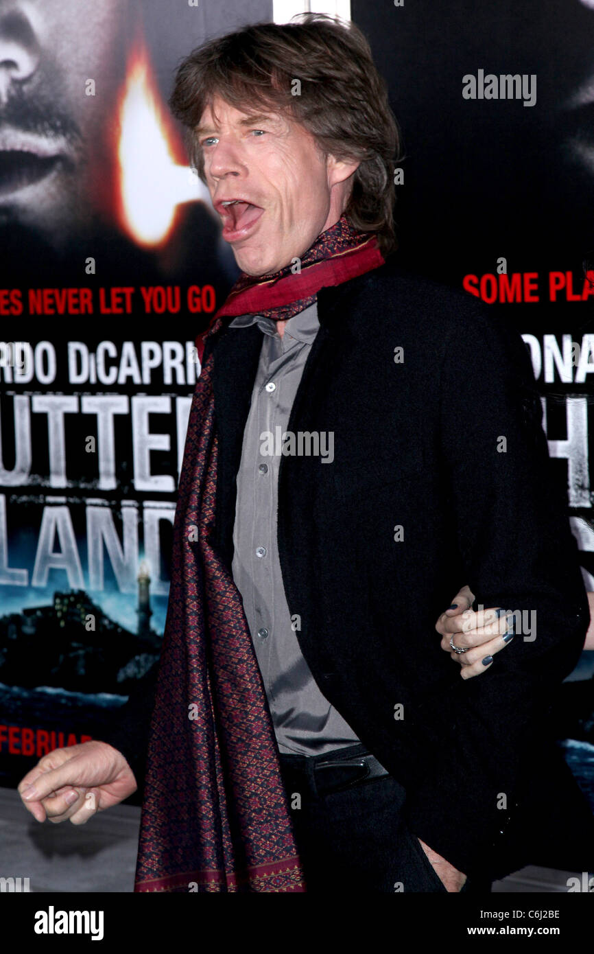 Mick Jagger 'Shutter Island' special screening at the Ziegfeld Theatre