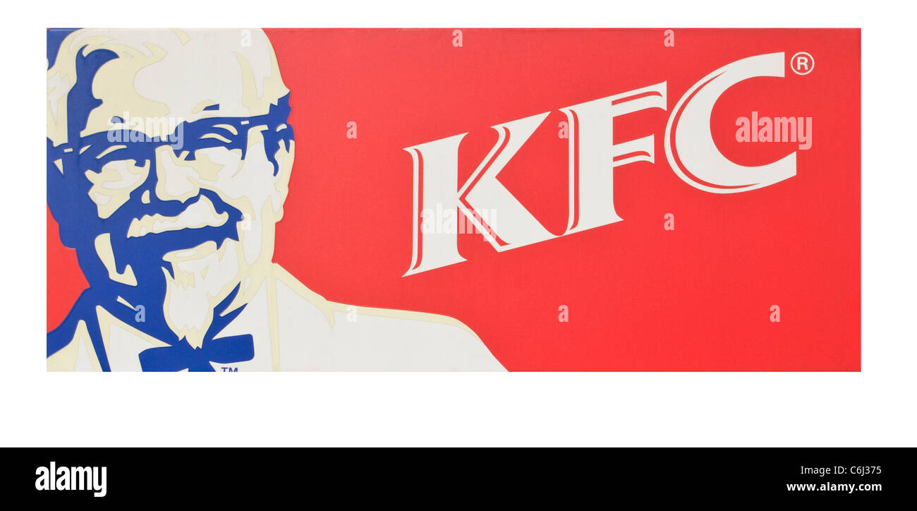 Kentucky Fried Chicken KFC Sign Stock Photo