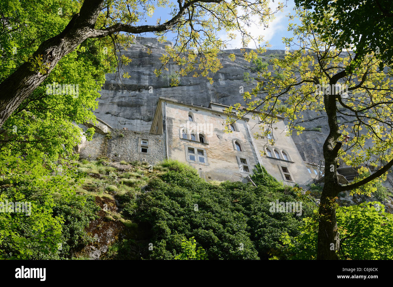 Dominican Cliff Monastery at the Mary Magdalene Holy Cave or Grotto in