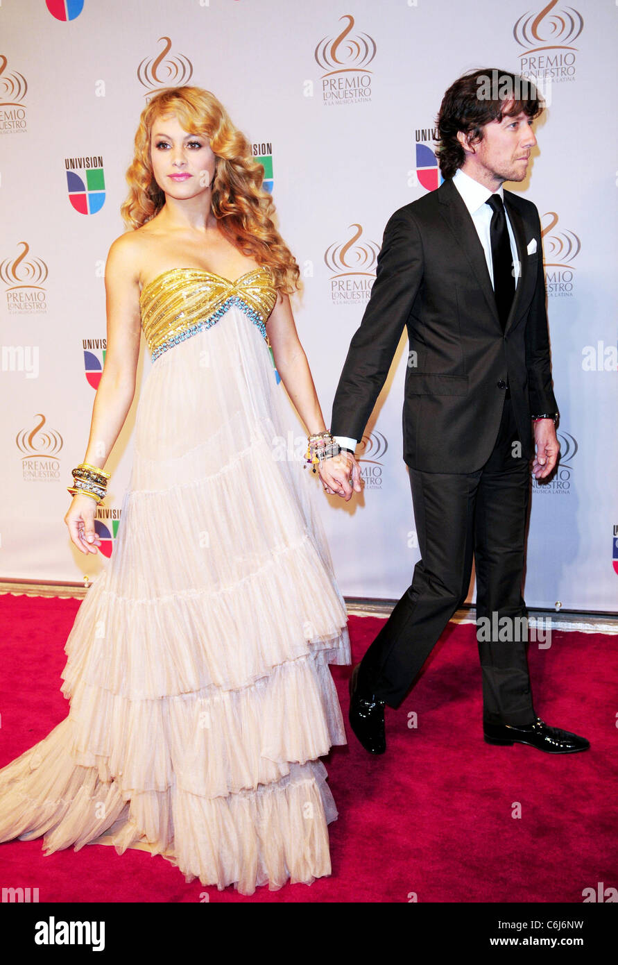 Paulina Rubio and her husband Nicolas Vallejo Najera Univisions 2010 ...