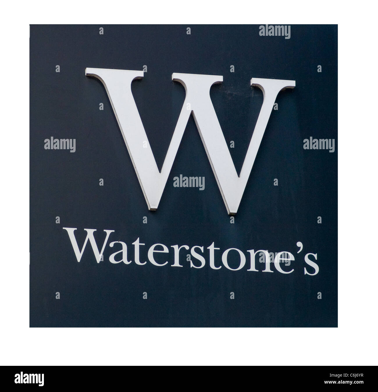 Waterstones Bookshop Sign Stock Photo