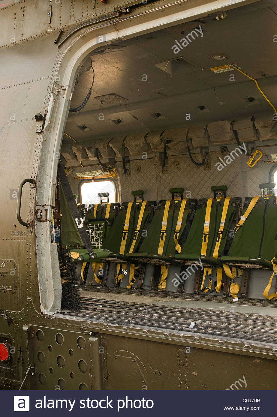 Seat Inside Military Helicopter Stock Photos & Seat Inside Military ...