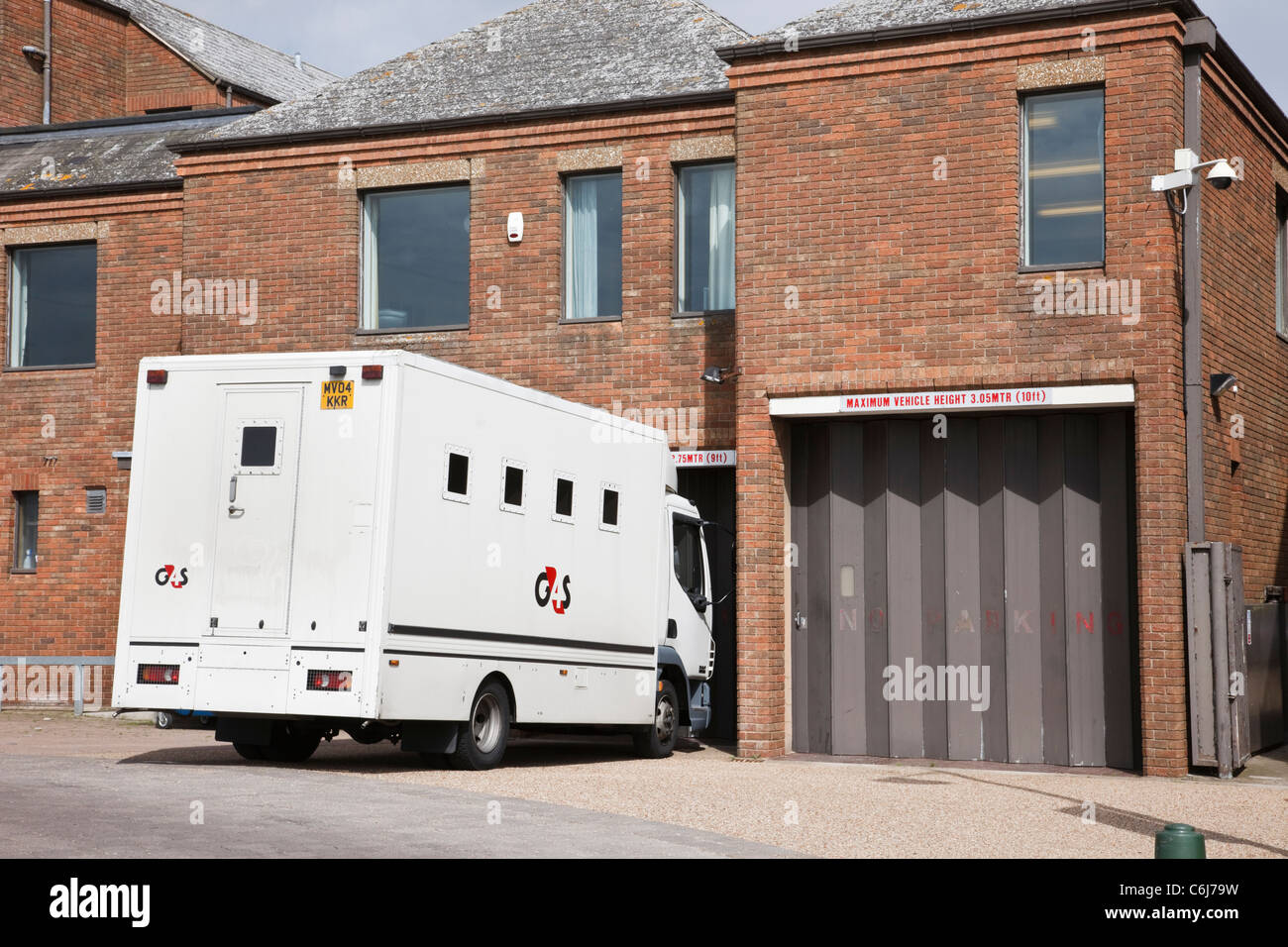 Kings Lynn, Norfolk, England, UK. G4S Group 4 security prison van