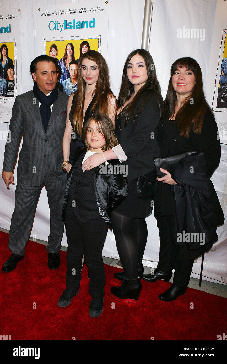 Andy Garcia, Dominik Garcia-Lorido, and Family Premiere of 'City Island' at  the DGA New York Theatre New York City, USA Stock Photo - Alamy