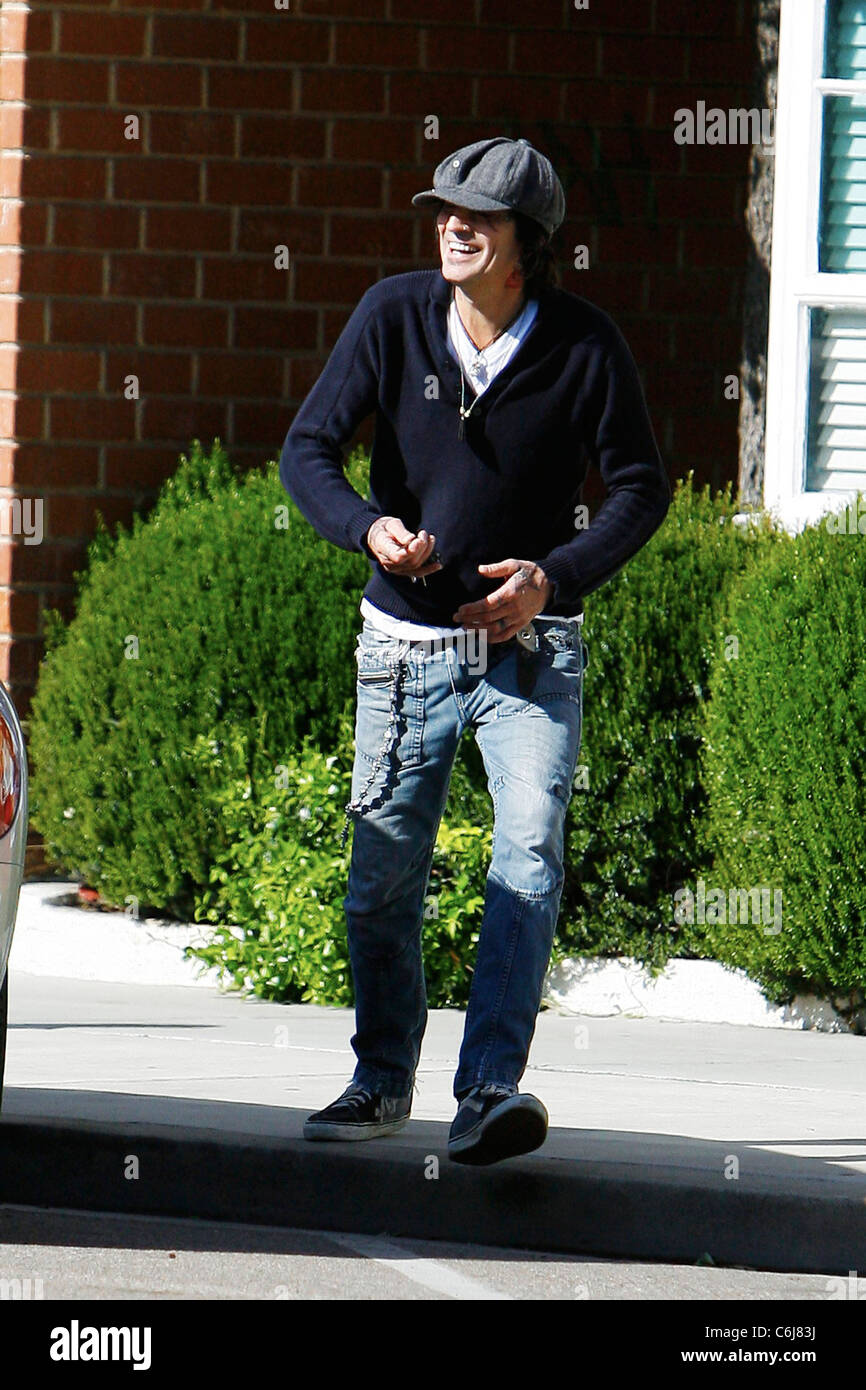Tommy Lee runs errands in Beverly Hills Los Angeles California