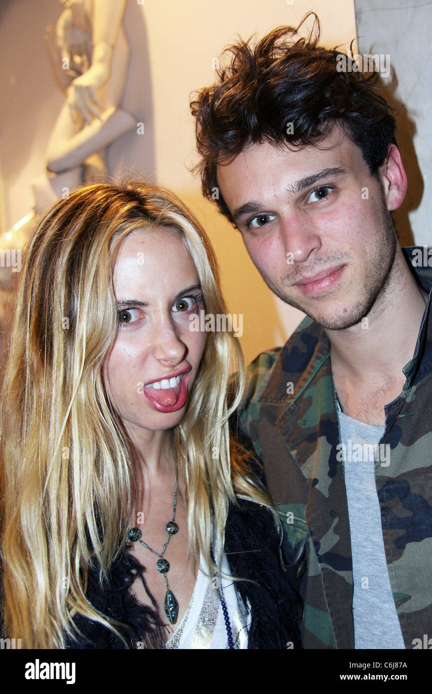 Gillian Zinser and brother Launch party of Cynthia Rowley for Roxy at the Barney's Co-op New York City, USA - 01.04.10 Stock Photo