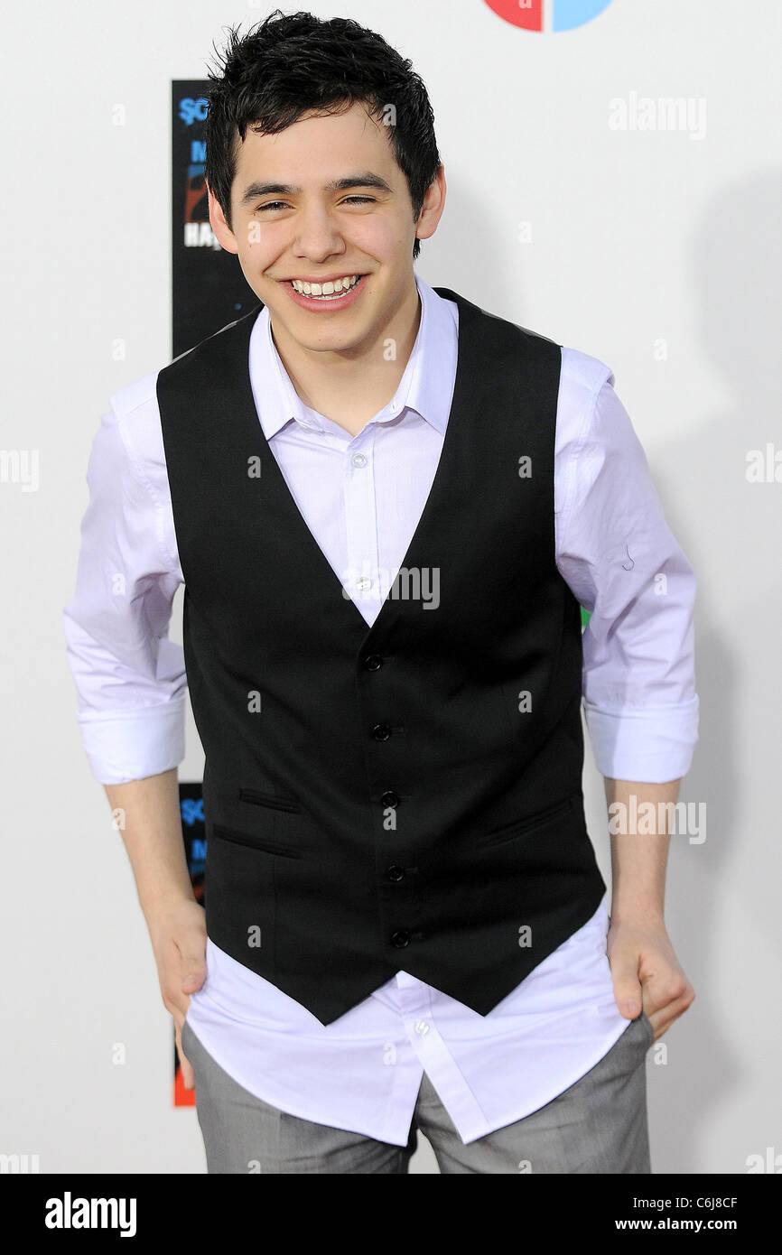 David Archuleta Latin artists appear to record 'Somos to El Mundo' the Spanish version of 'We are the World' to benefit Haitian Stock Photo