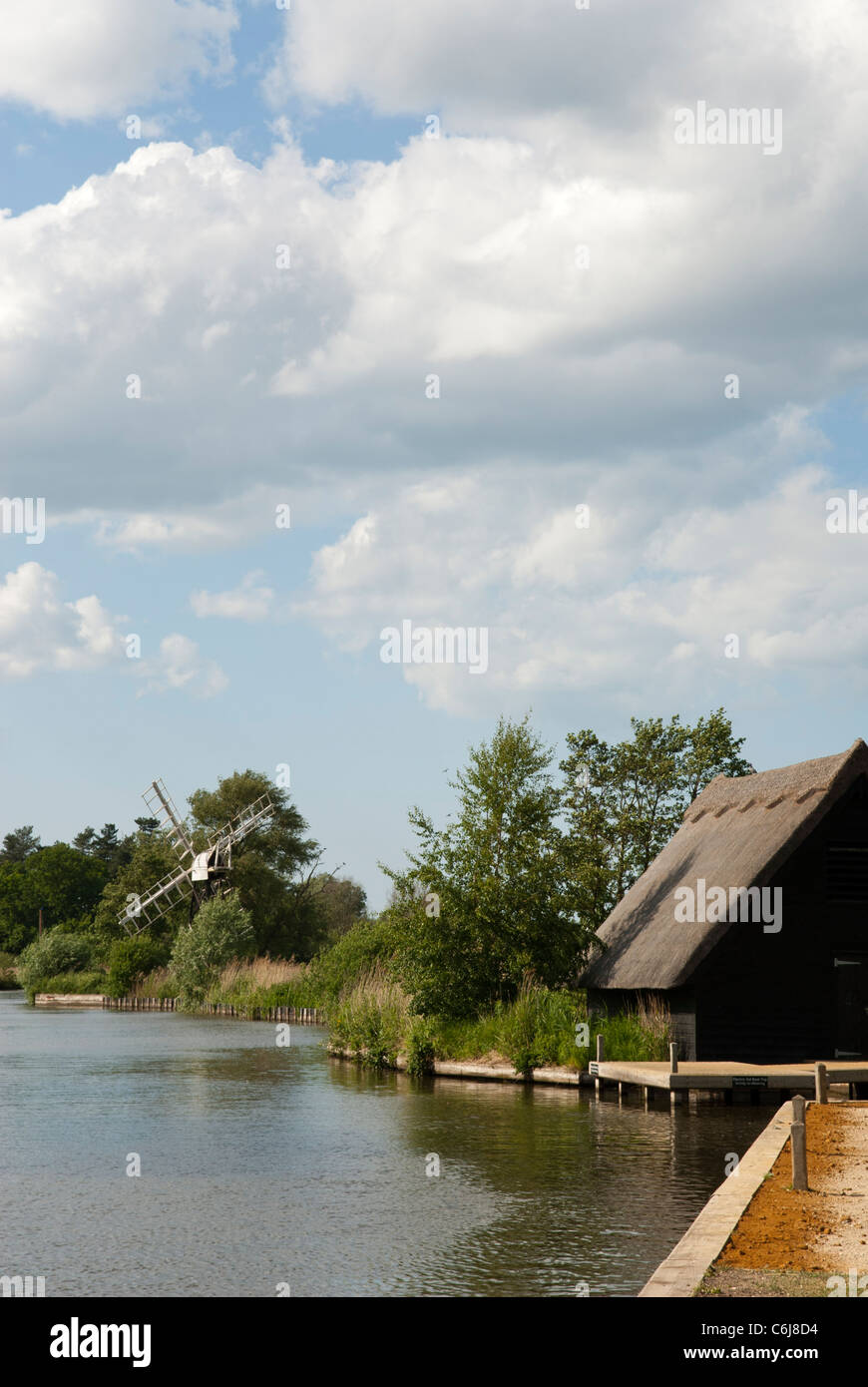 Boathouse at How Hill, Norfolk, England Stock Photo Alamy