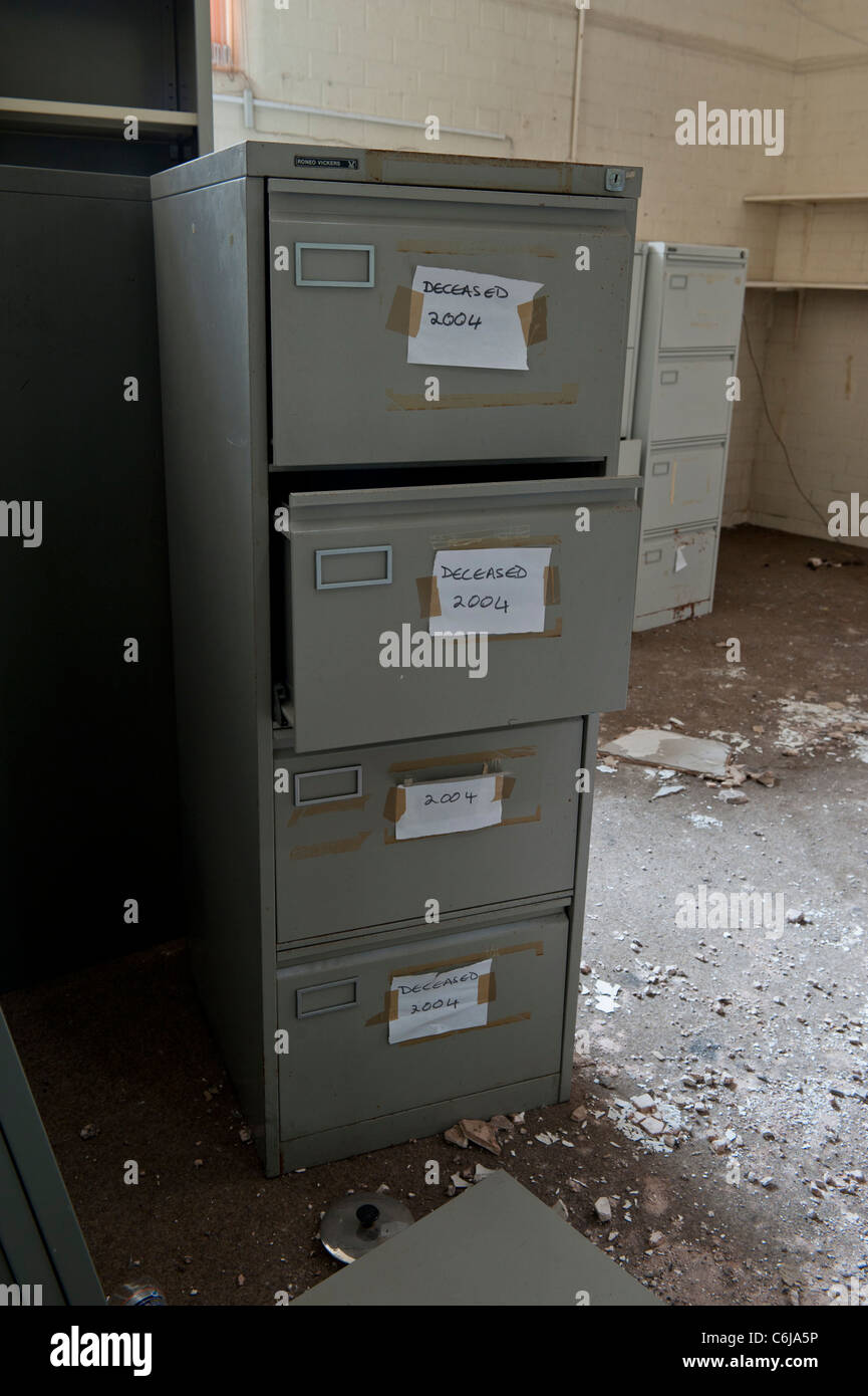 Abandoned Filing for Patient Records in the Lunatic Asylum Ward