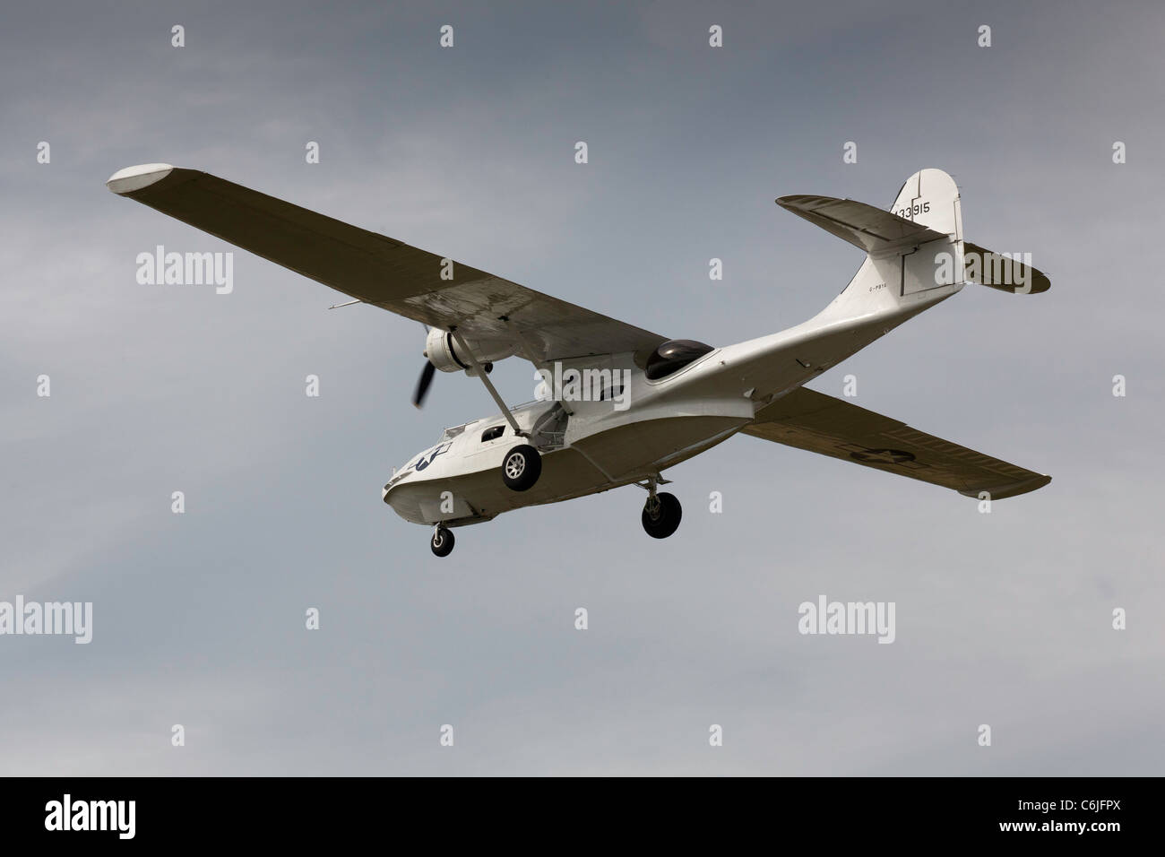 A Catalina flying boat at Shoreham airfield in 2011 Stock Photo
