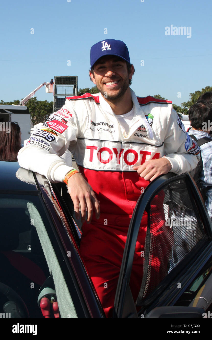 Zachary Levi Pess practice day for the Toyota Pro Celebrity Race Los