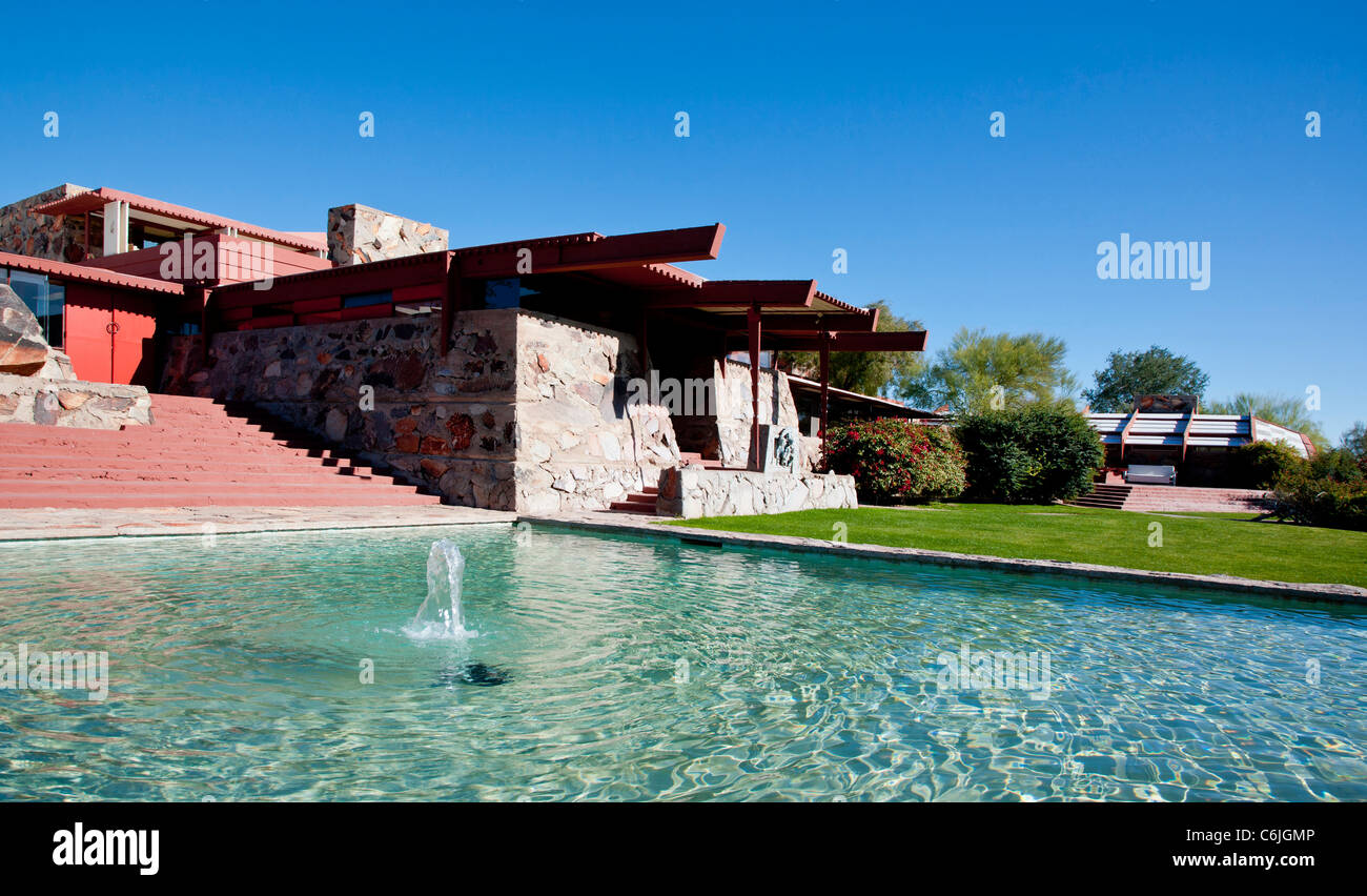Frank lloyd wrights arizona home hi-res stock photography and images ...
