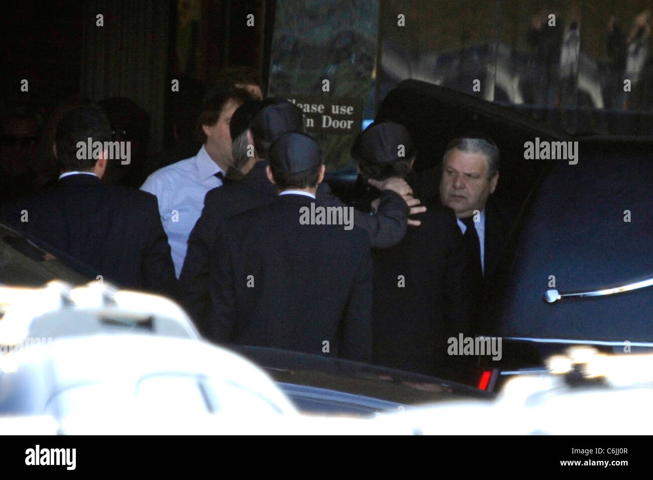 Mourners attend the private funeral service for Corey Haim at Steeles