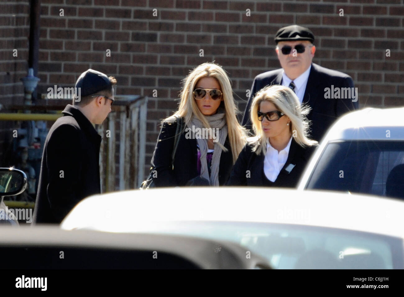 Mourners attend the private funeral service for Corey Haim at Steeles