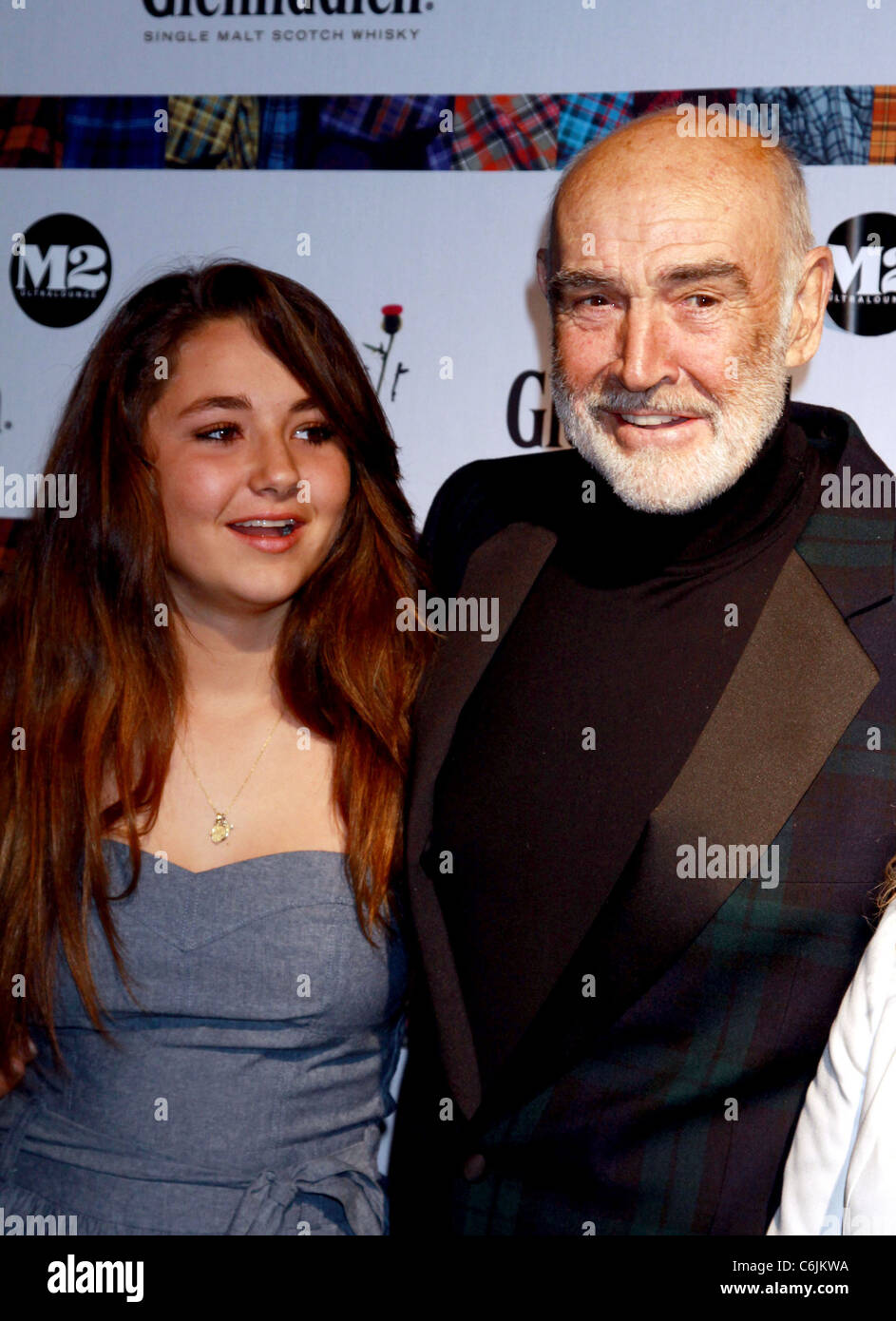 Saskia Connery and Sir Sean Connery 2010 'Dressed To Kilt' Charity Fashion Show at M2 Ultraloungs - Arrivals New York City, USA Stock Photo