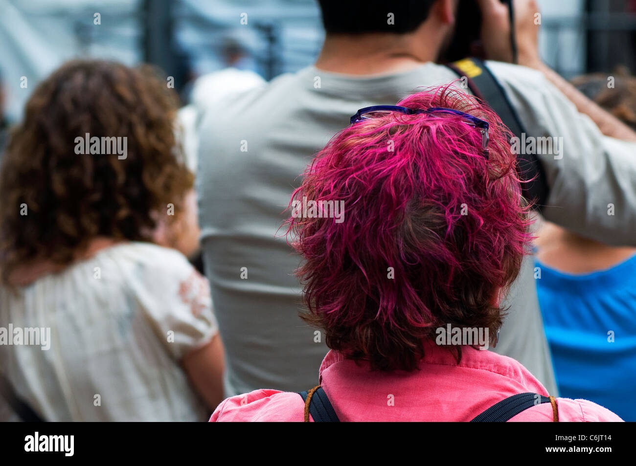 Purple Dyed Hair Stock Photos Purple Dyed Hair Stock Images