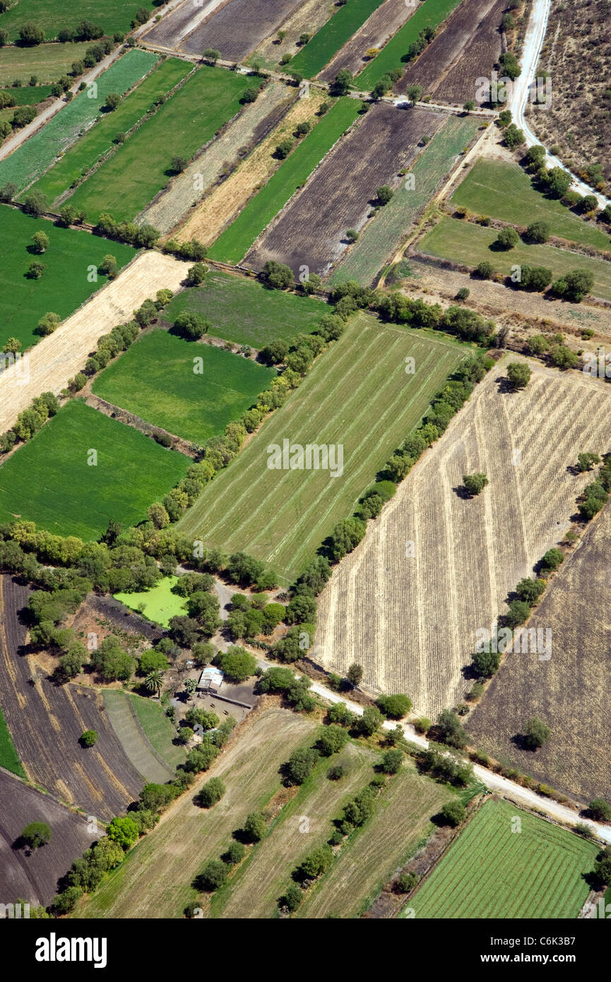 Aerial view of farm land outside Mexico City Stock Photo Alamy
