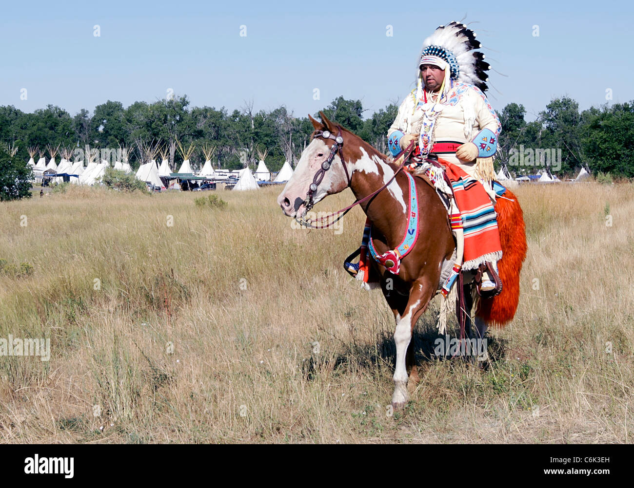 Horse on crow indian reservation hi-res stock photography and images