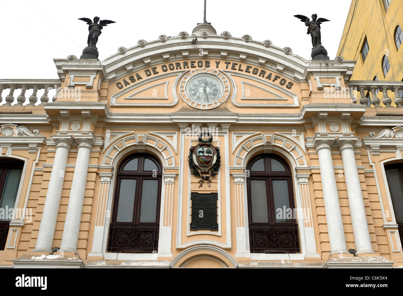 Low angle view of post office, Casa De Correos Y Telegrafos, Historic Centre of Lima, Lima, Peru