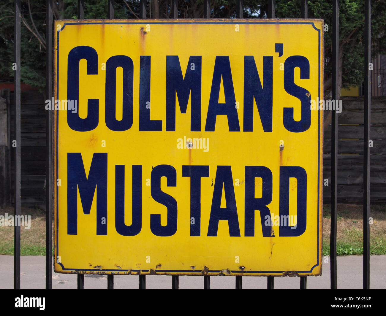 colmans Mustard Advert VINTAGE ENAMEL METAL TIN SIGN WALL PLAQUE 