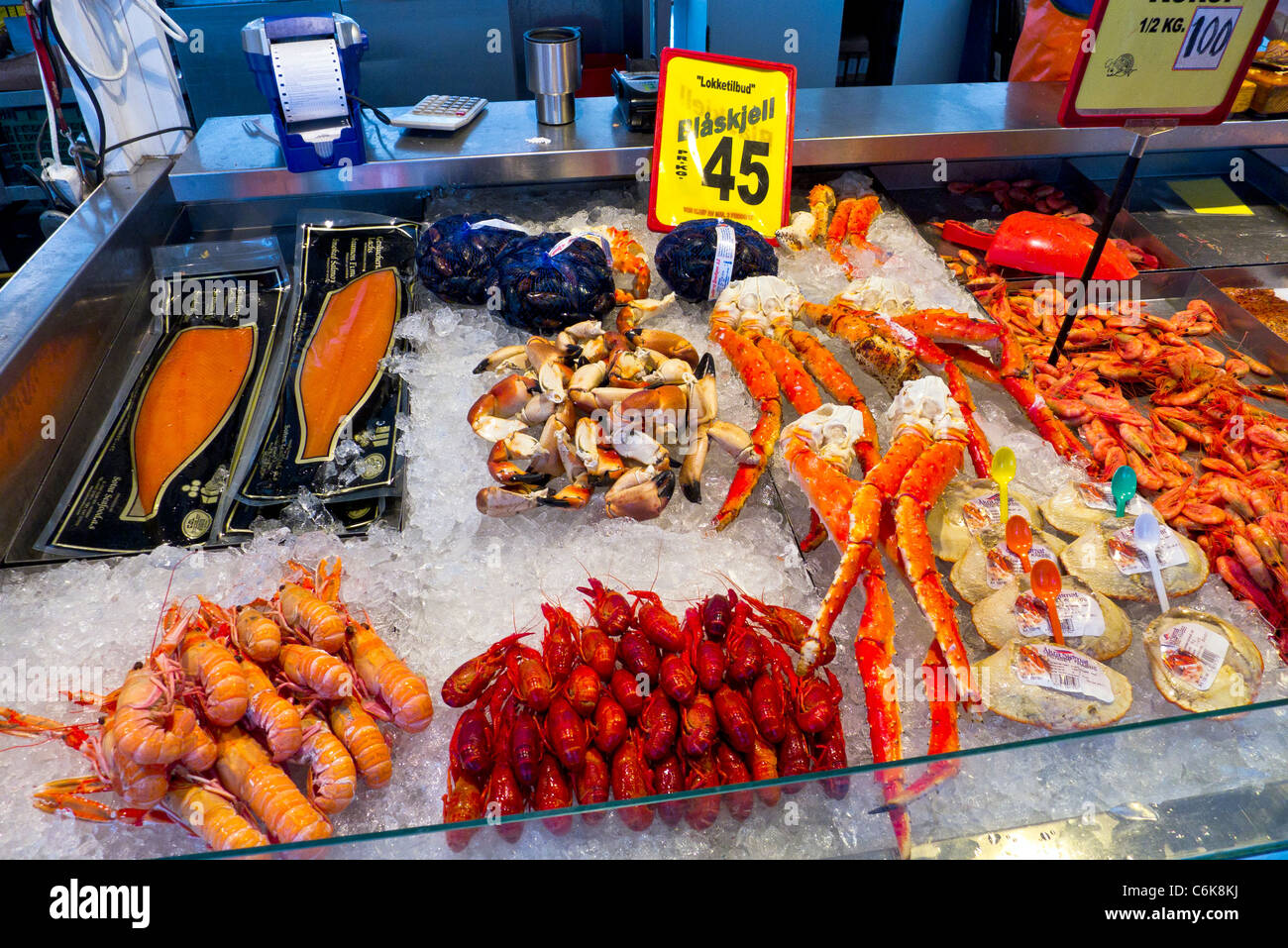 The Fish Market in St, Bergen, Norway Stock Photo Alamy