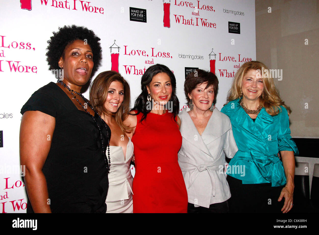 Nancy Giles, Jamie-Lynn Sigler, Stacy London, Helen Carey and Victoria Clark attending the party celebrating the new cast of Stock Photo