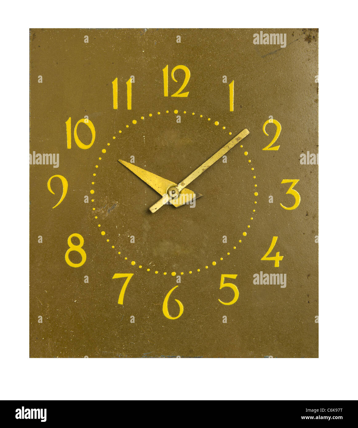 isolated on white background old vintage clockface Stock Photo Alamy