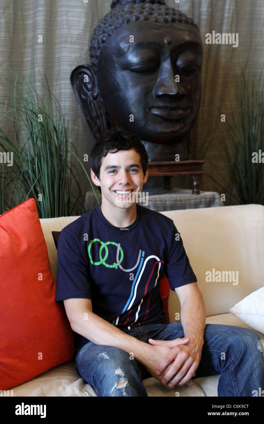 David Archuleta David Archuleta visits Gifting Services held at Gifting Services Showroom Los Angeles, California, USA - Stock Photo
