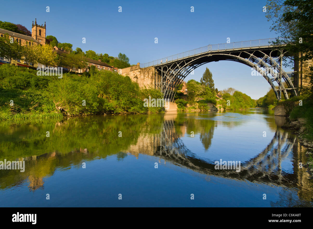 Iron Bridge Shropshire England UK Stock Photo Alamy