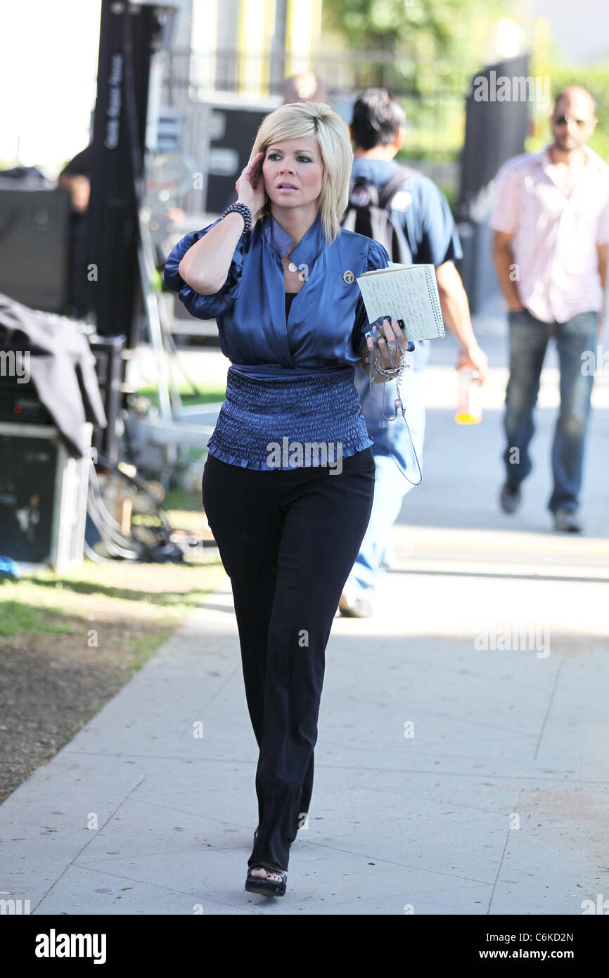 Abc Tv Reporter In La Leslie Miller Los Angeles Usa 04 08 10 Stock Photo Alamy