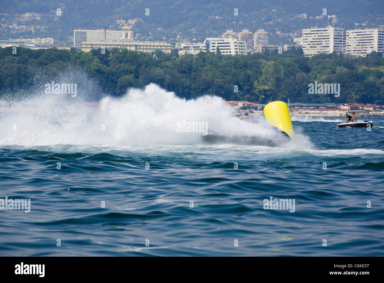 water jet rider, jet skiing, sea spray watersports Stock Photo Alamy