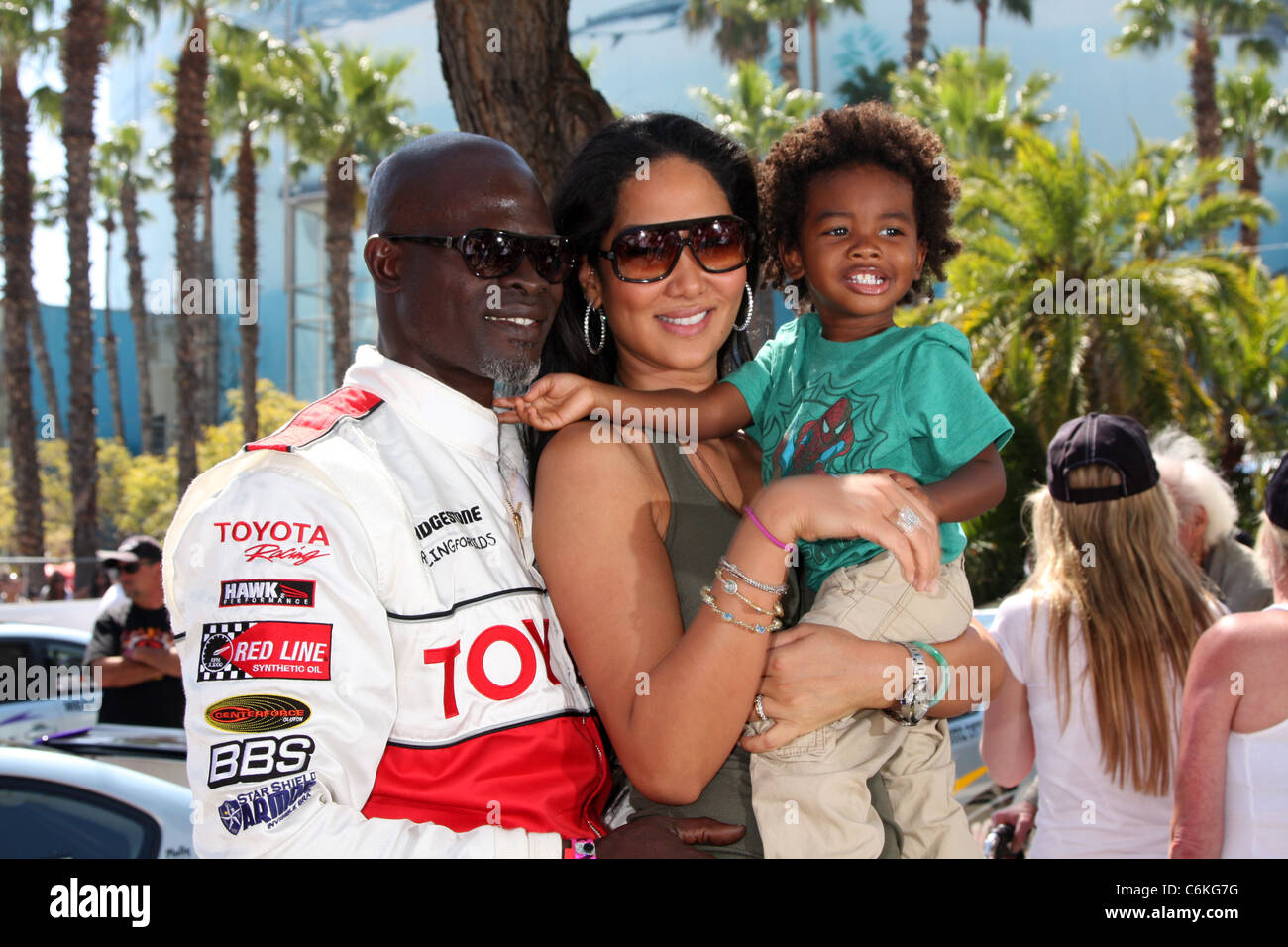 Kenzo, Kimora & Djimon at LAX