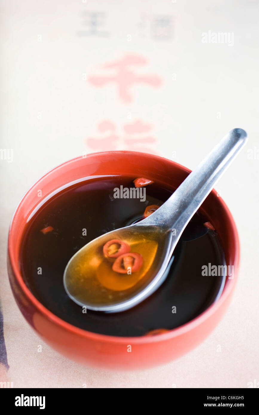 Spring roll sauce (nuoc cham) Stock Photo