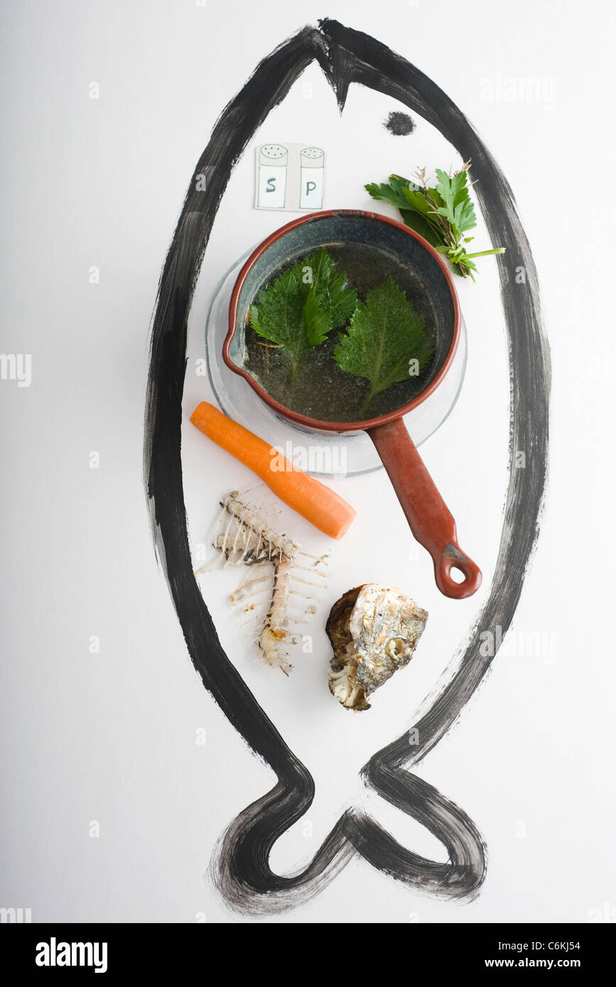 Salmon chowder with fennel Stock Photo Alamy