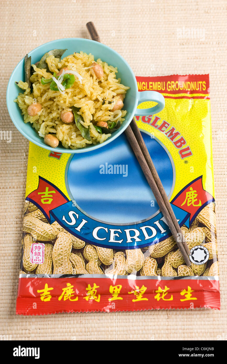 Sticky rice with turmeric Stock Photo Alamy