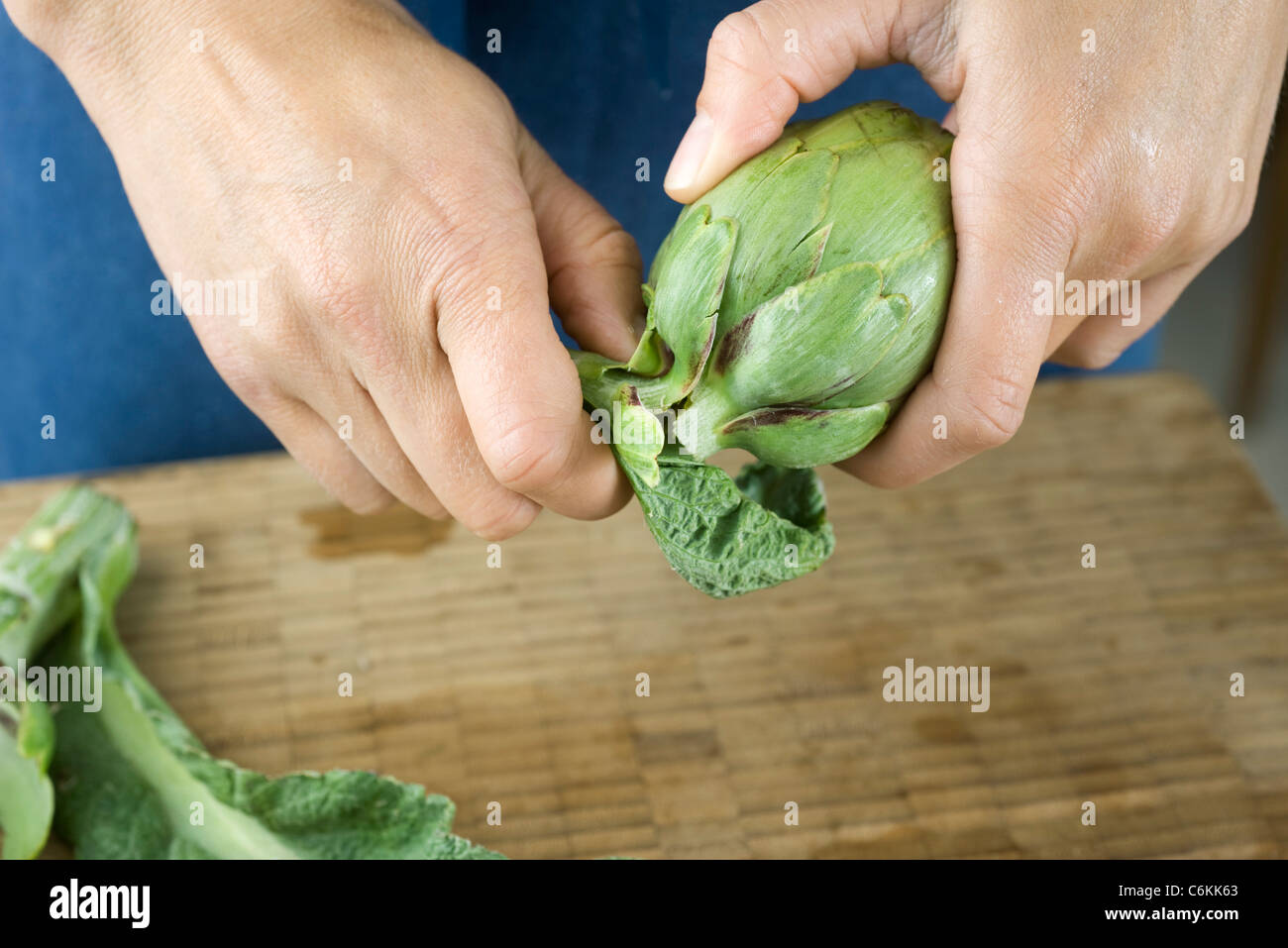 Artichoke puree Stock Photo
