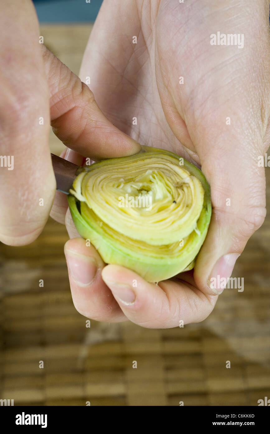 Artichoke puree Stock Photo