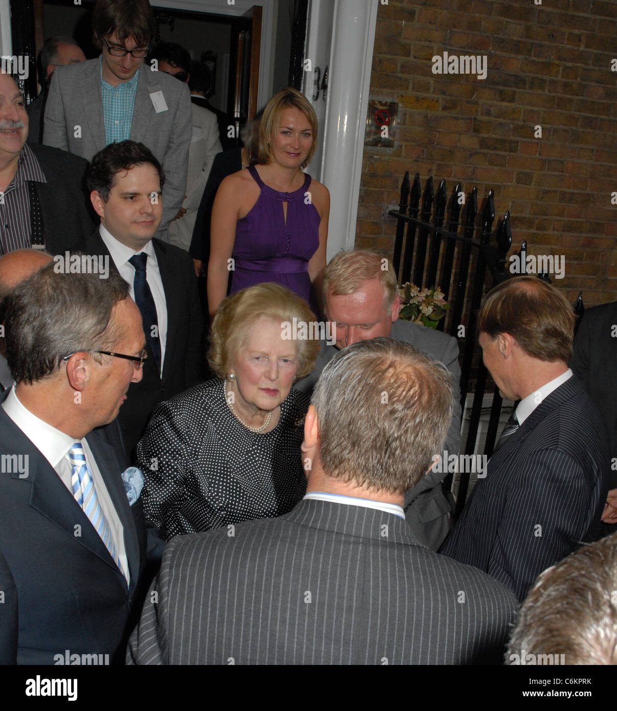 Baroness Margaret Thatcher at the Conservative Way Forward Summer Reception held at St Stephens Club London, England - 20.07.10 Stock Photo