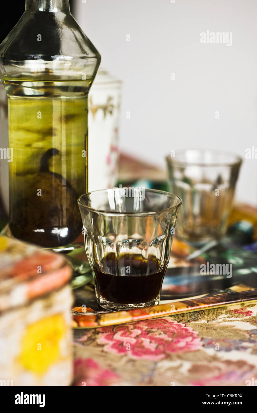 Coffee with brandy Stock Photo Alamy