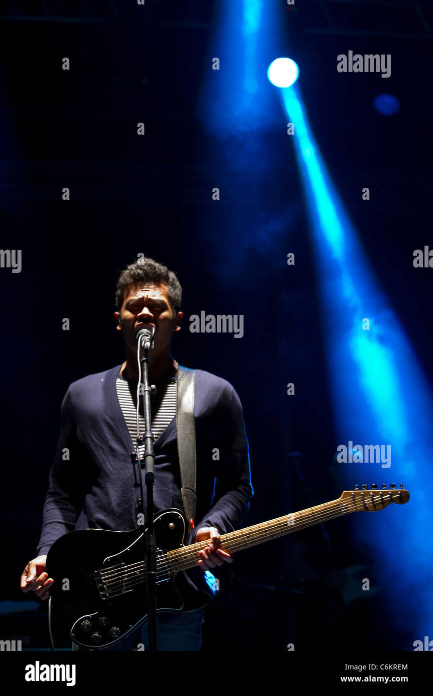 Mandagi Dougy Mandagi of Australian indie rock band, The Temper Trap ...