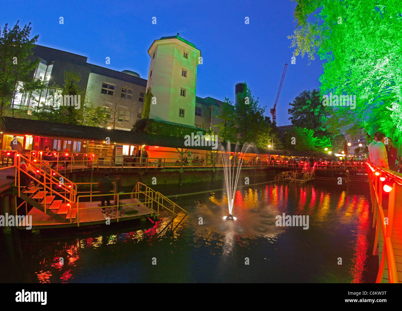 Rimini Bar at night, Zurich, Switzerland Stock Photo Alamy