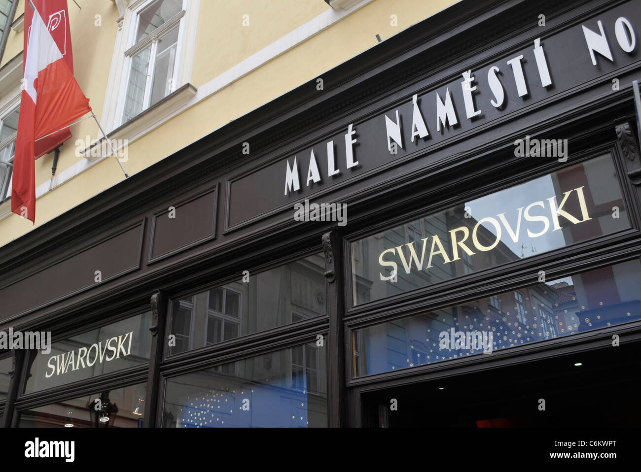 Swarovski shop in Prague Stock Photo - Alamy