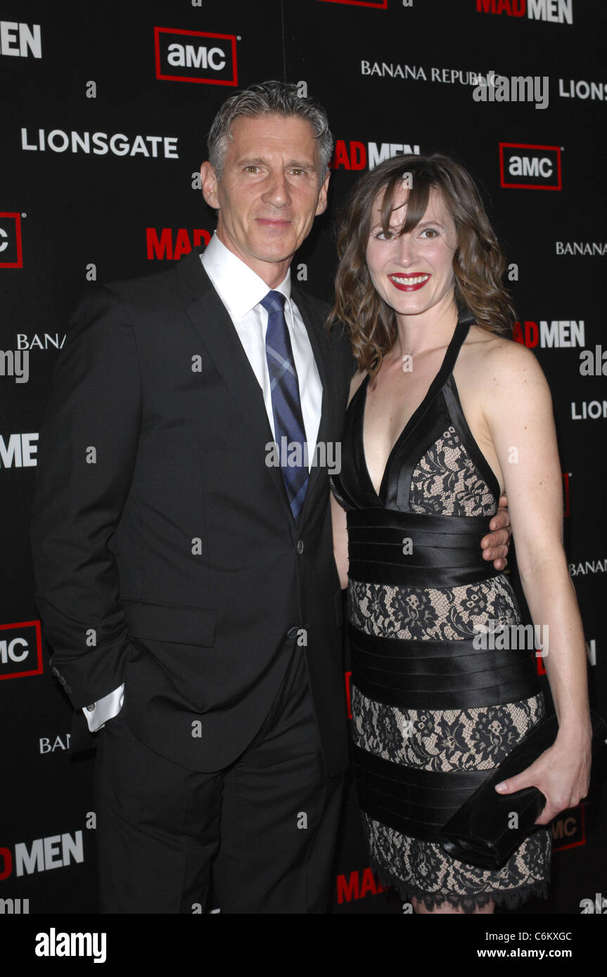 Christopher Stanley and wife AMC's "Mad Men" Season 4 Premiere at the Mann Chinese 6- Arrivals Hollywood, California - 20.07.10 Stock Photo