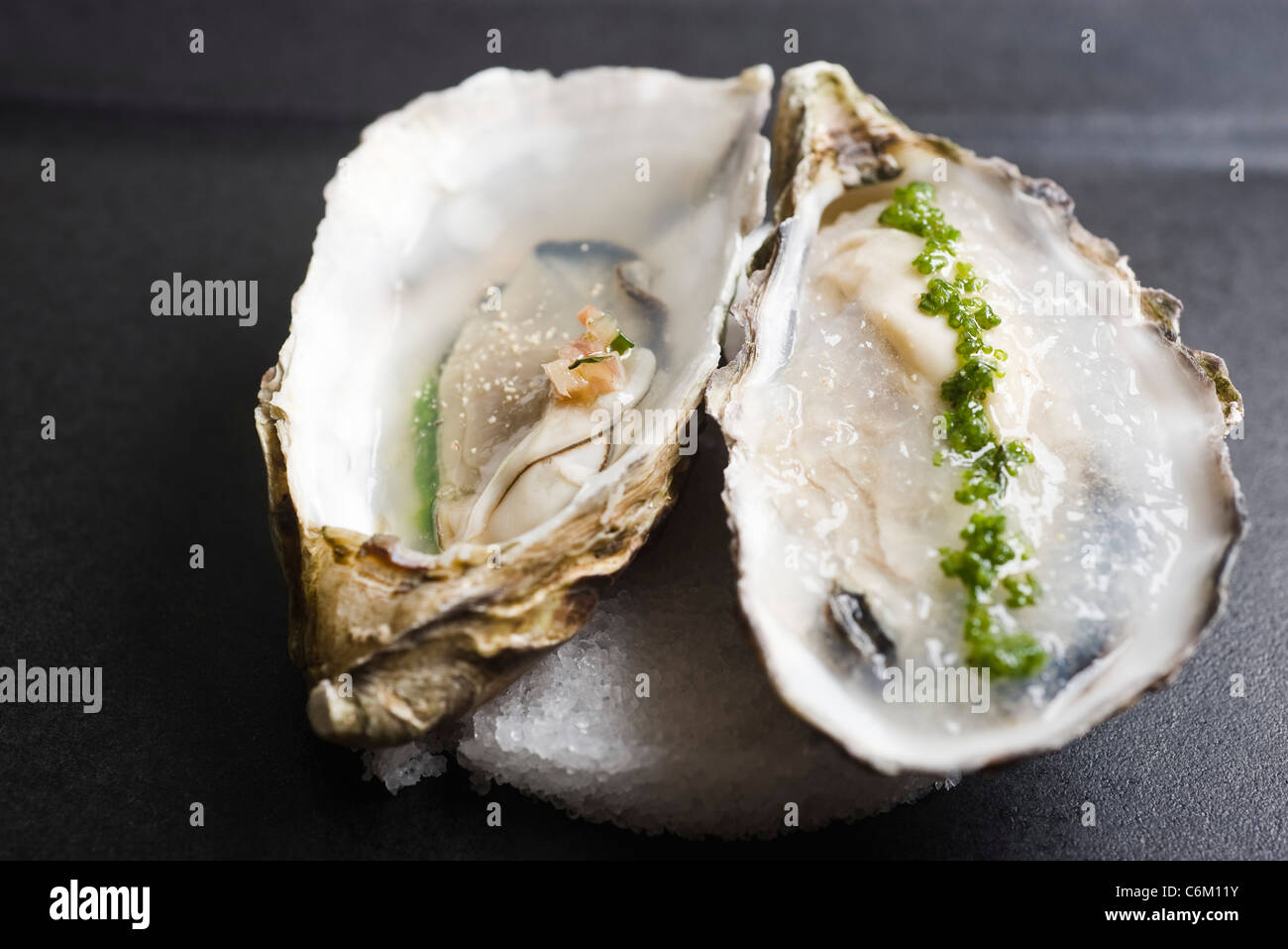Oyster gelee Stock Photo
