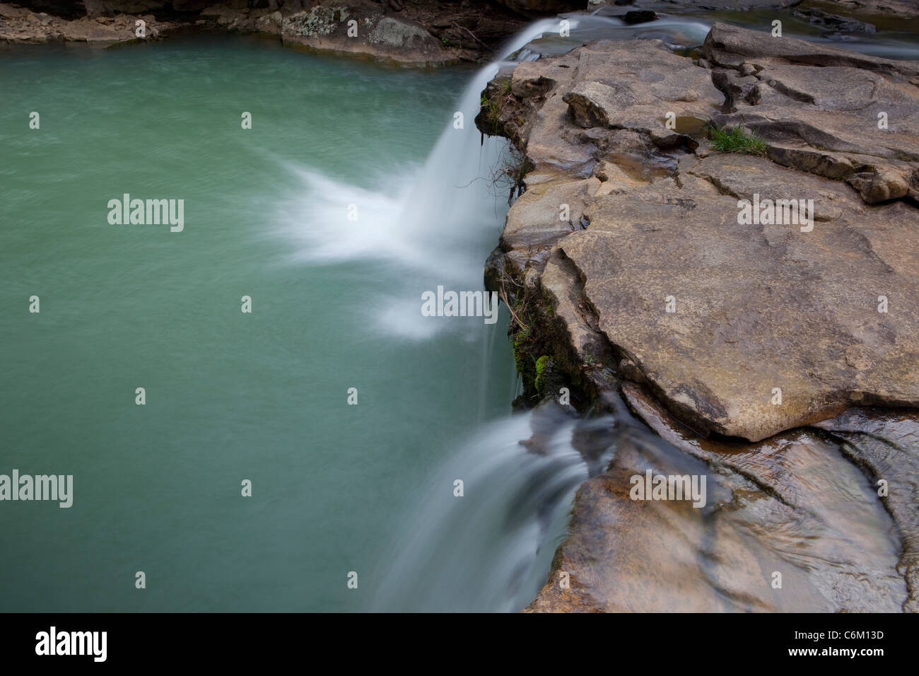 Waterfall in the Ozark Mountains of Arkansas– USA Stock Photo