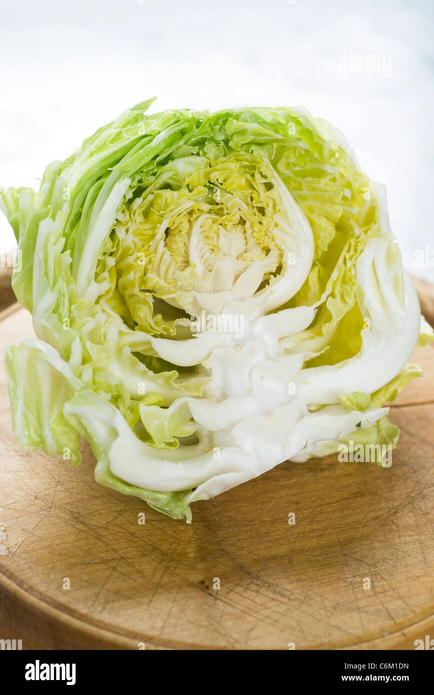 Head of lettuce, cross section Stock Photo Alamy