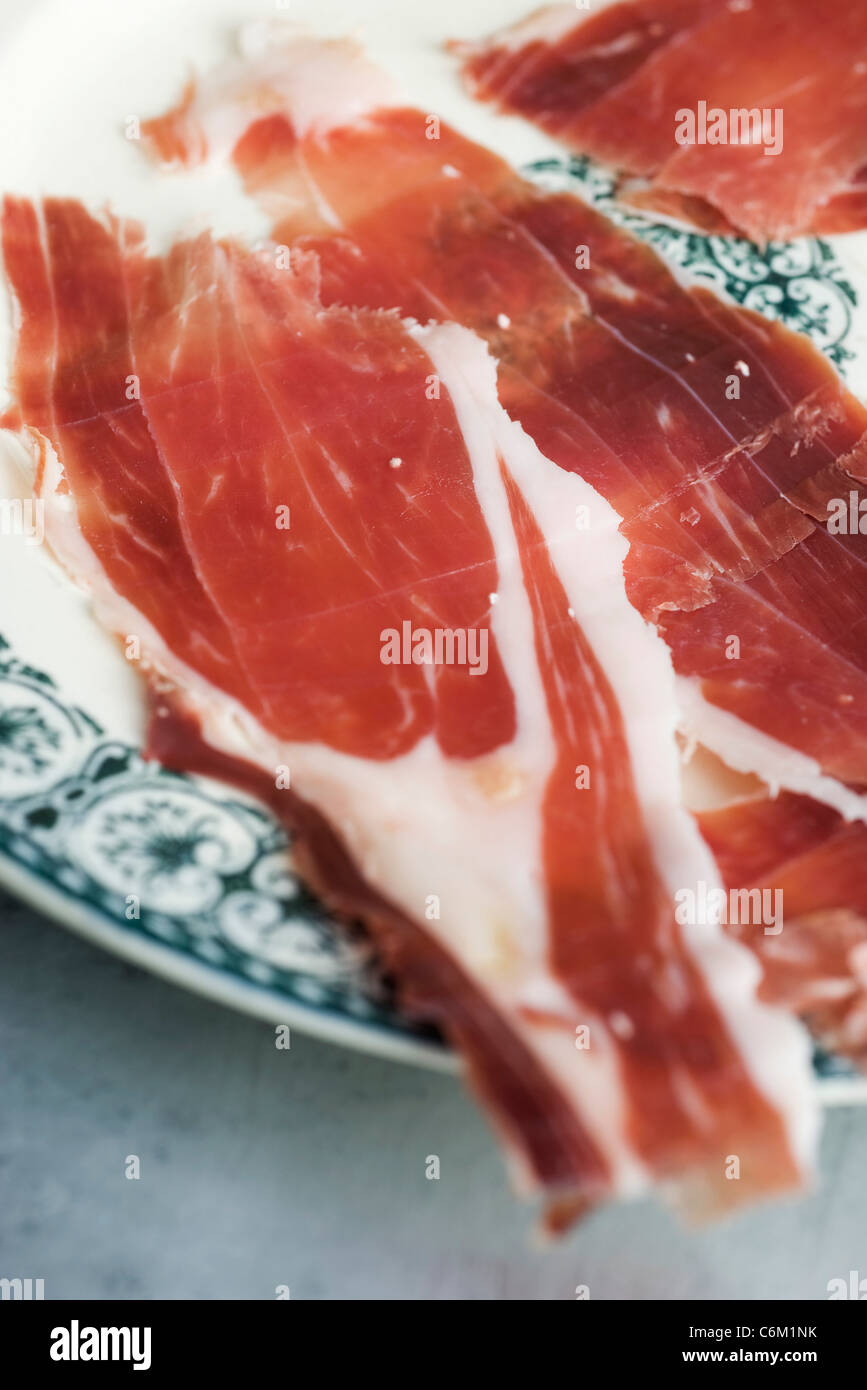 Slices of prosciutto Stock Photo Alamy