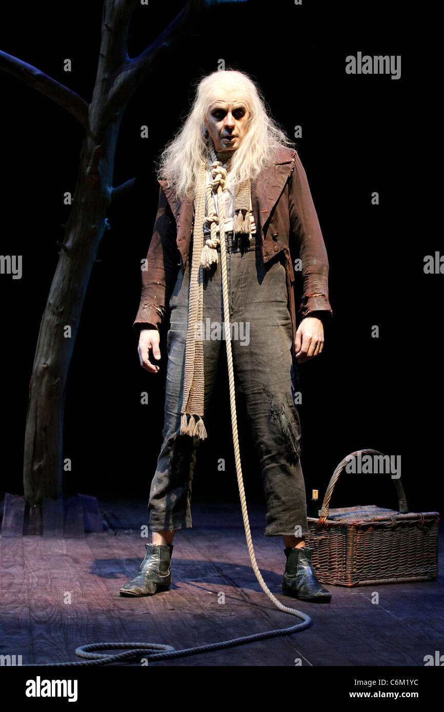 Brendan O'Hea on stage rehearsing for the Samuel Beckett play 'Waiting ...