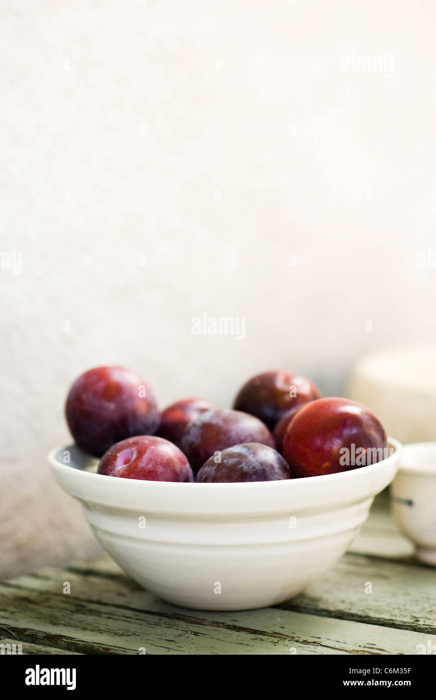 Fresh plums Stock Photo
